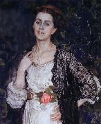 Alexander Yakovlevich GOLOVIN, The Portrait of Mrs.Makovska